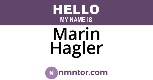 Marin Hagler