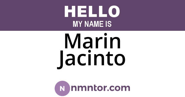 Marin Jacinto