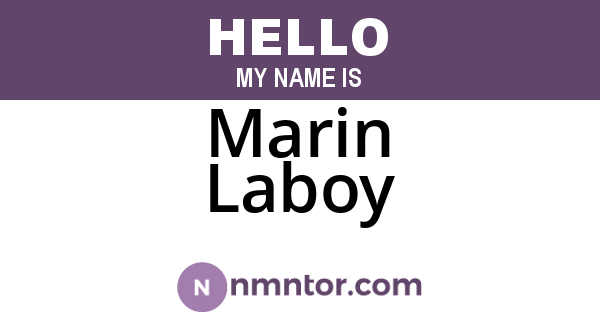 Marin Laboy