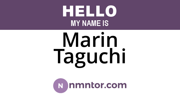Marin Taguchi