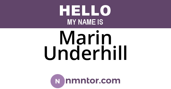 Marin Underhill