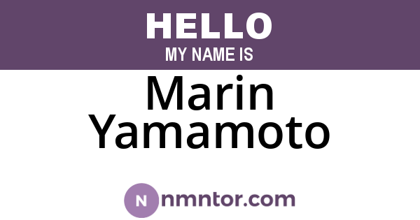 Marin Yamamoto