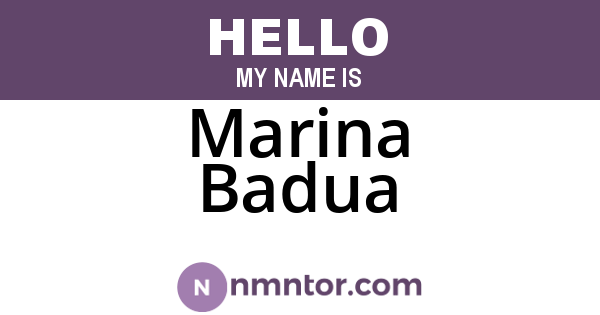 Marina Badua