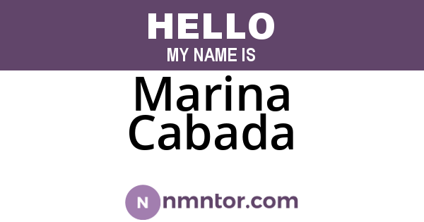 Marina Cabada