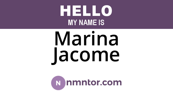 Marina Jacome