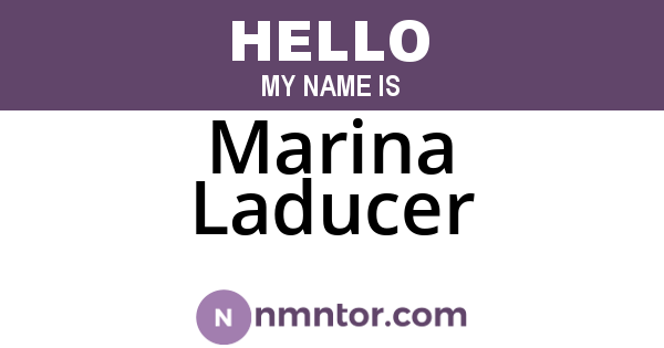 Marina Laducer
