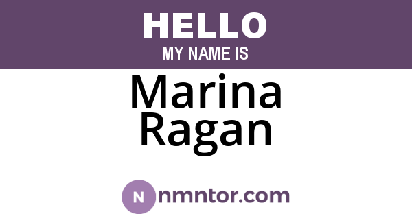 Marina Ragan
