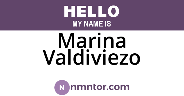 Marina Valdiviezo