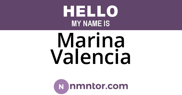 Marina Valencia