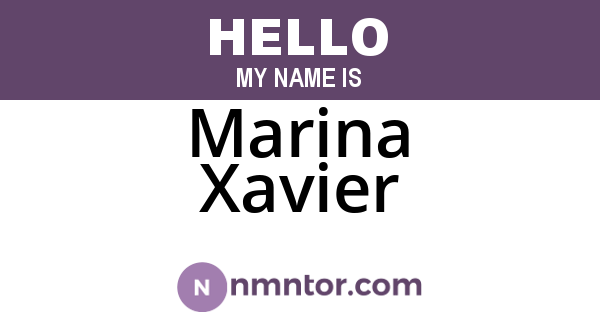 Marina Xavier