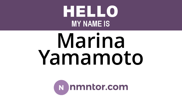 Marina Yamamoto