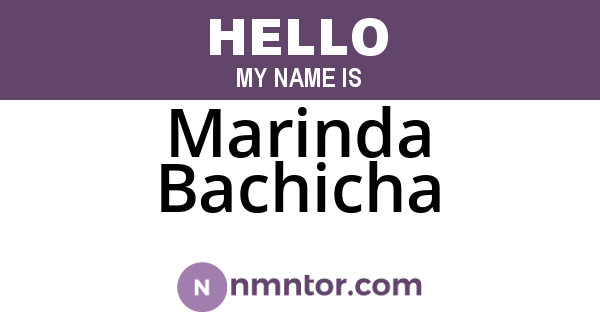 Marinda Bachicha