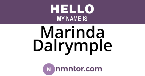 Marinda Dalrymple