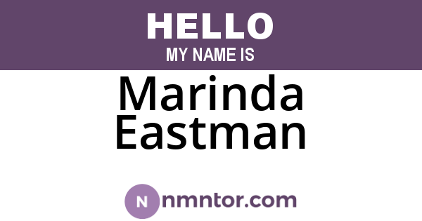 Marinda Eastman