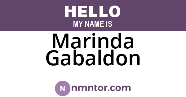 Marinda Gabaldon