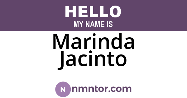 Marinda Jacinto