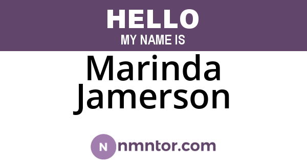 Marinda Jamerson