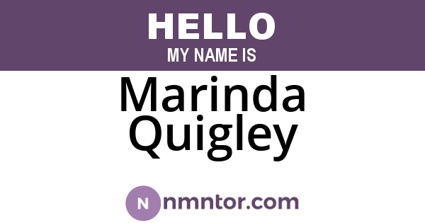 Marinda Quigley
