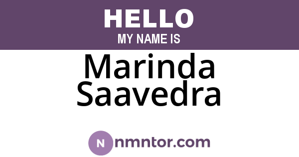 Marinda Saavedra