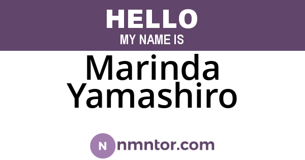 Marinda Yamashiro