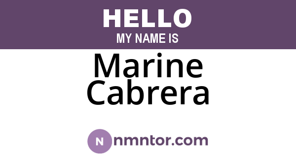 Marine Cabrera