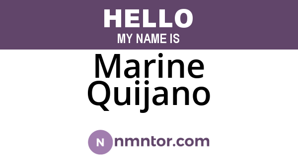 Marine Quijano