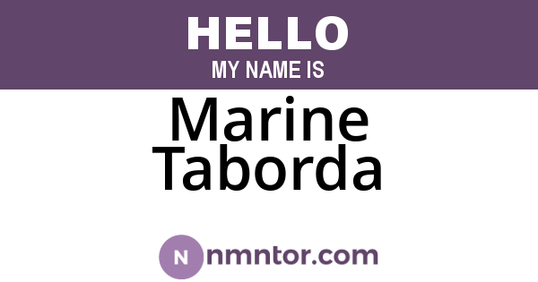 Marine Taborda