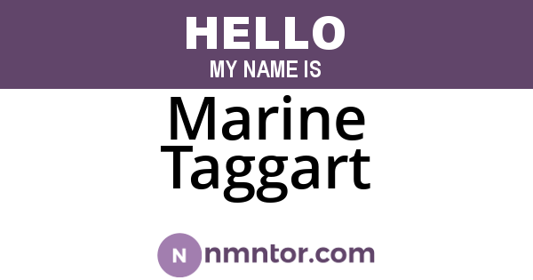 Marine Taggart