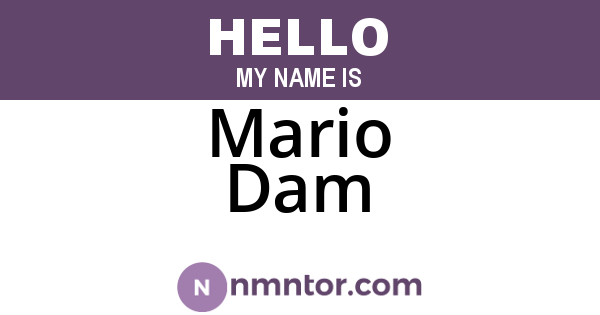 Mario Dam