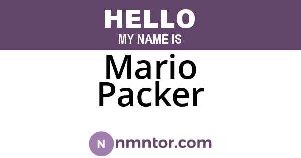 Mario Packer