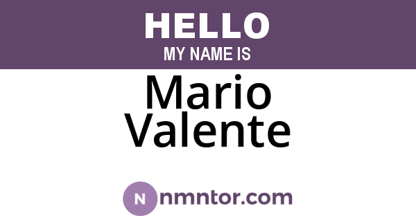 Mario Valente