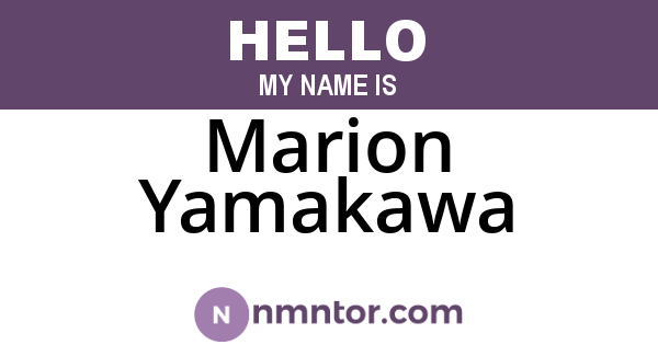 Marion Yamakawa