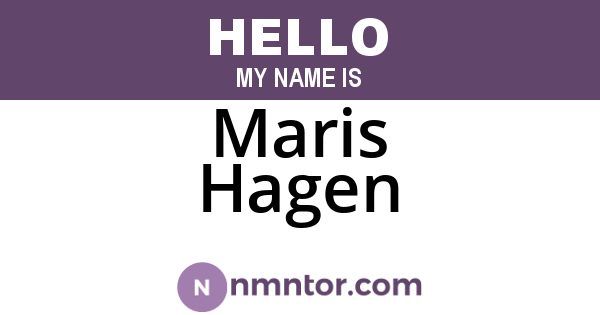 Maris Hagen