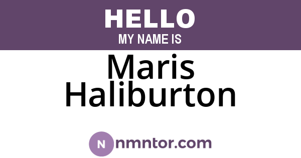 Maris Haliburton