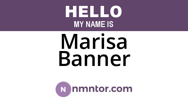 Marisa Banner