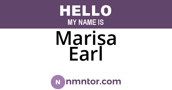 Marisa Earl