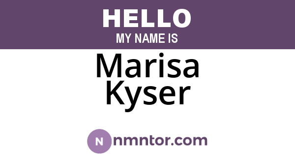 Marisa Kyser