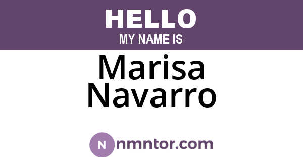 Marisa Navarro