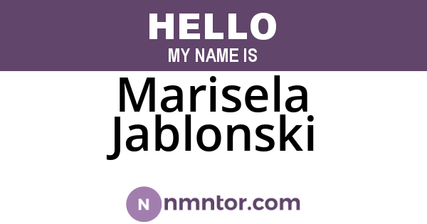 Marisela Jablonski
