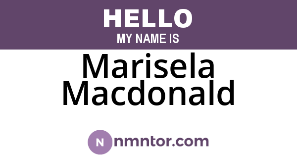 Marisela Macdonald