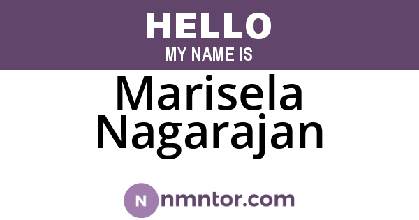 Marisela Nagarajan