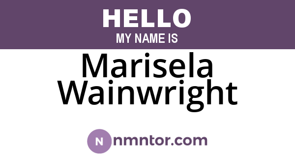 Marisela Wainwright
