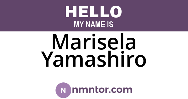 Marisela Yamashiro