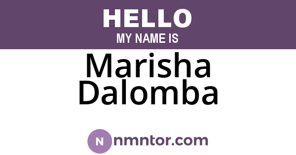 Marisha Dalomba