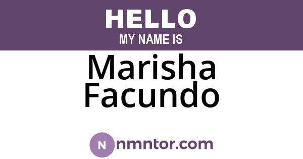 Marisha Facundo