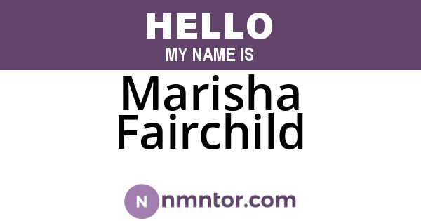 Marisha Fairchild