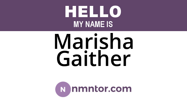 Marisha Gaither