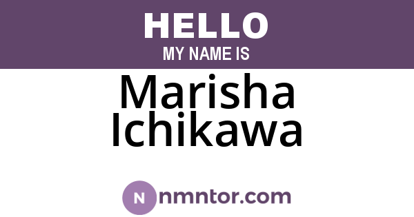 Marisha Ichikawa