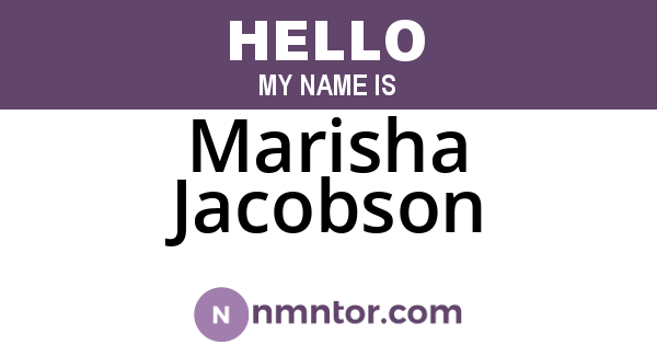 Marisha Jacobson