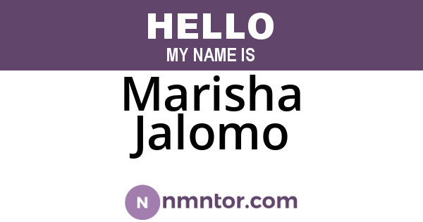 Marisha Jalomo